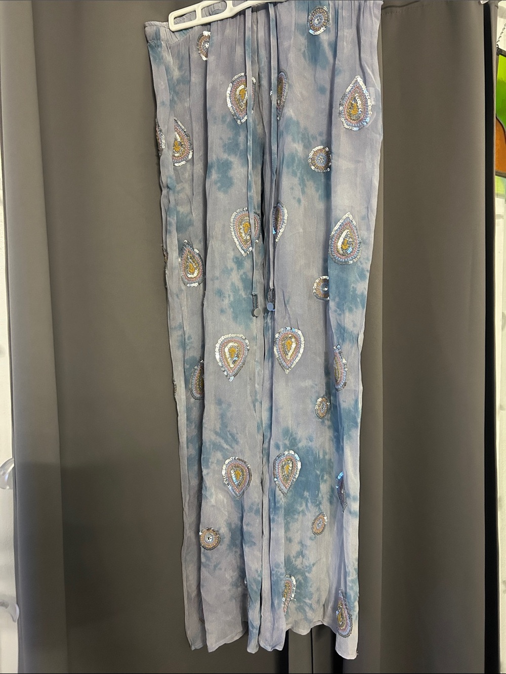 Zara embroidered pants
